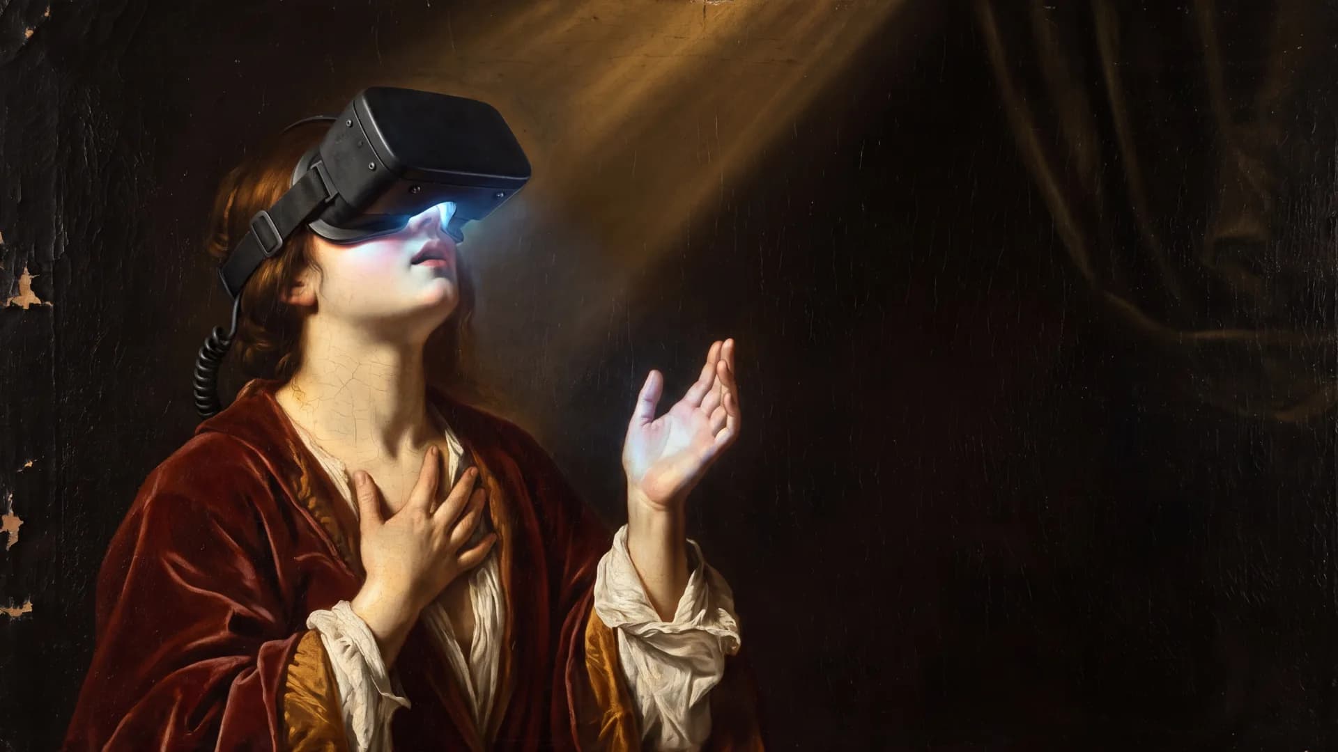 Renaissance-style painting with modern tech, representing the CodeYourDash community
