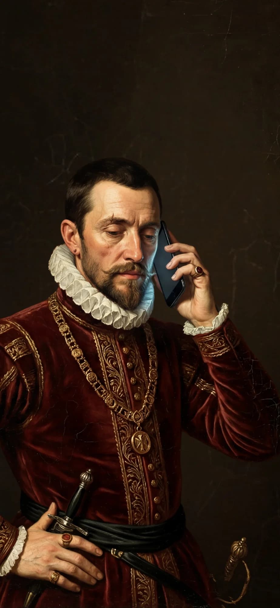 Renaissance-style painting with modern tech, representing the CodeYourDash community