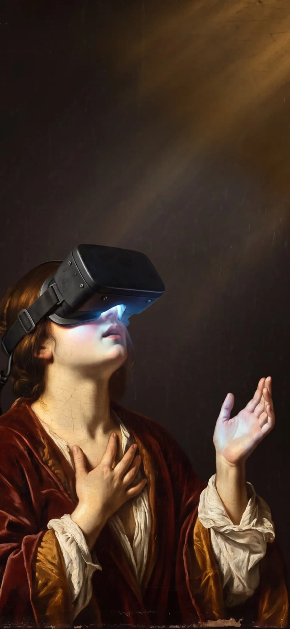 Renaissance-style painting with modern tech, representing the CodeYourDash community